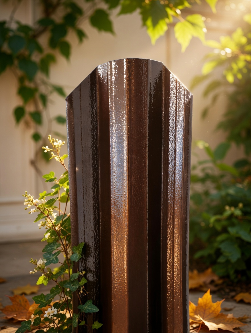 М-образный штакетник крупным планом